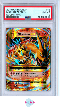 M CHARIZARD EX EVOLUTIONS POKEMON XY EVOLUTIONS 2016 13 PSA 8 - Image 1