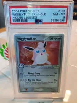 2004 Pokemon EX Hidden Legends Wigglytuff ex 101 PSA 8 Near Mint+ - Image 1