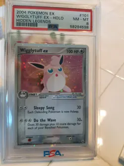 2004 Pokemon EX Hidden Legends Wigglytuff ex 101 PSA 8 Near Mint+ - Image 5