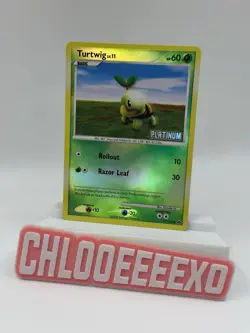 Turtwig 77/100 NM Condition Reverse Holo Majestic Dawn Burger King Pokemon - Image 1