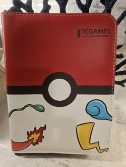 Pokemon First Gen Binder w/ Zipper Fit 400 Trading Cards w/ 50 Removable Sleeves - Image 1