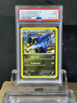2012 POKEMON BLACK & WHITE DRAGONS EXALTED #90 GARCHOMP-HOLO PSA 9 MINT - Image 1