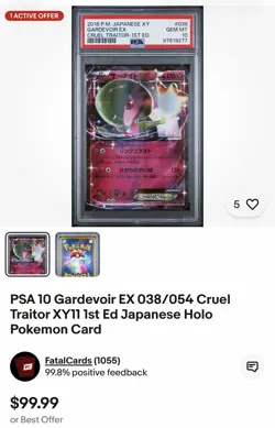Pokemon Gardevoir EX Holo 1st Edition Lot 4 XY Cruel Traitor Steam Siege - Image 1