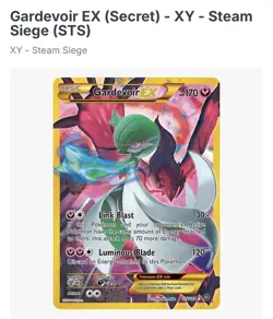 Pokemon Gardevoir EX Holo 1st Edition Lot 4 XY Cruel Traitor Steam Siege - Image 2