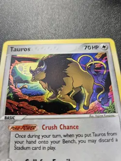 Pokemon EX Crystal Guardians Tauros Holo Rare 12/100 NEAR MINT - Image 2