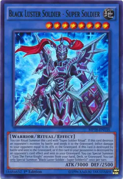 Lightly Played Black Luster Soldier - Super Soldier - MP16-EN136 - Ultra Rare - - Image 1