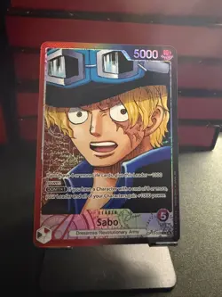 One Piece TCG Sabo OP13-004 Leader Alternate Art Alt Englisch NM - Image 1