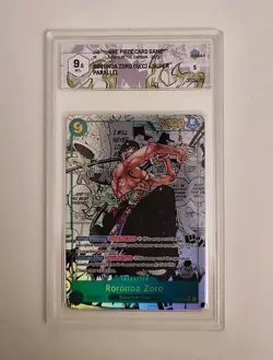 ​ONE PIECE ZORO MANGA OP06-118 Wings of the Captain GRAAD 9.5 MINT ENG Psa10 - Image 1