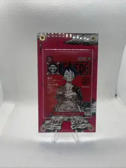 2025 One Piece Magazine Promo Japanese Monkey.D.Luffy Super Rare! (With Case) - Image 1