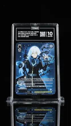 TAG10 Graded Weiss Schwarz Rimuru Signed SAKE OF A WORLD Eng SEC S101-076 Foil - Image 1
