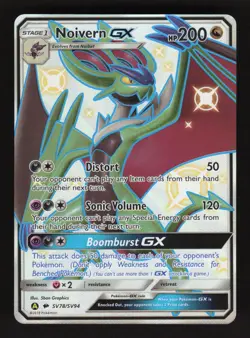 Noivern GX SV78/SV94 Hidden Fates Holo Full Art Pokemon Card - Image 1