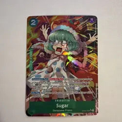 One Piece TCG Kingdoms Of Intrigue Sugar OP04-024 SR Alternate Art Foil Card NM - Image 1