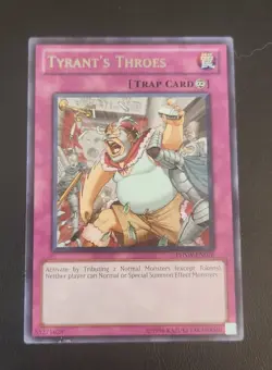 Tyrant's Throes - Rare Foil - Yugioh Trap Card - Vintage - Image 1