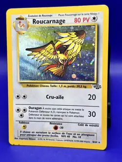 Roucarnage 8/64 Rare Holo Edition 2 Jungle Francais FR Pokemon Card LP-MP - Image 2