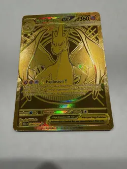 Pokemon Mega Charizard EX Gold Card 294/217 Ascended Heroes Some Factory Dings. - Image 1
