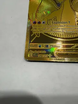 Pokemon Mega Charizard EX Gold Card 294/217 Ascended Heroes Some Factory Dings. - Image 2