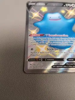 Ditto V - SV118/SV122 - Pokemon Shining Fates Sword Shield Shiny Rare Card - Image 2