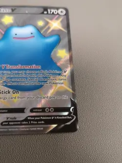 Ditto V - SV118/SV122 - Pokemon Shining Fates Sword Shield Shiny Rare Card - Image 3