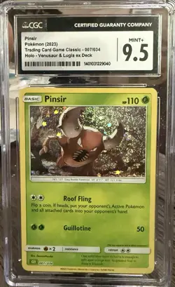 2023 Pokemon Pinsir Card Game Classic Holo Venusaur & Lugia Ex Deck CGC 9.5 - Image 1