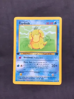 Pokemon Cards: Team Rocket 1st Edition Common: Psyduck 65/82 - Image 1