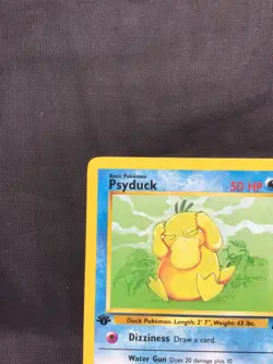 Pokemon Cards: Team Rocket 1st Edition Common: Psyduck 65/82 - Image 2