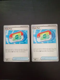 Pokemon TCG Poke Pad Trainer x2 Item Card 198/217 Ascended Heroes - Image 1