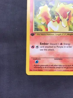 Pokemon Cards: Team Rocket 1st Edition Common: Ponyta 64/82 - Image 5
