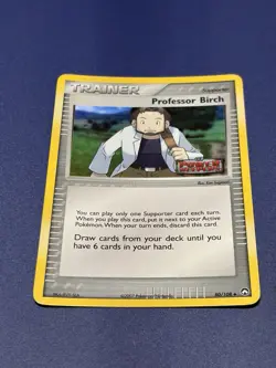 Professor Birch 80/108 Reverse Holo EX Power Keepers Stamped Pokemon Card - Image 1
