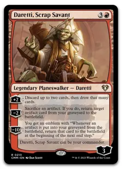 Daretti, Scrap Savant #213 (NM) Commander Masters CMM Magic MTG pack fresh - Image 1