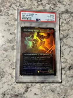 The Balrog, Durin's Bane LTR 405 Scene Foil PSA 10 (MTG Lord of the Rings 2023) - Image 1