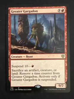 1x Greater Gargadon (796) Commander Baldur's Gate LP MTG Magic the Gathering x1 - Image 1