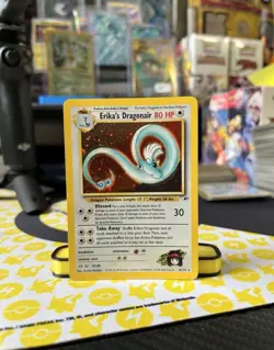 Pokemon TCG Erika's Dragonair Gym Heroes 4/132 Holo LP - Image 1