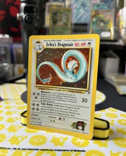 Pokemon TCG Erika's Dragonair Gym Heroes 4/132 Holo LP - Image 2