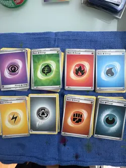 Pokemon TCG 100 Bulk Energy Cards - 20 Of Each Type - Various Series - Image 1
