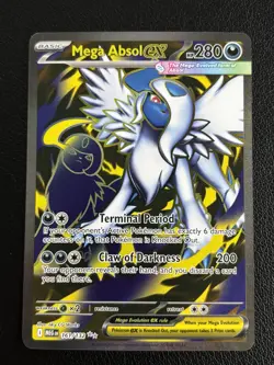 Mega Absol ex 161/132 Me01: Mega Evolution Ultra Rare Holo Pokemon TCG - NM - Image 1