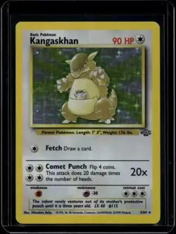 Pokemon TCG Kangaskhan 5/64 Jungle Holo Rare MP - Image 1