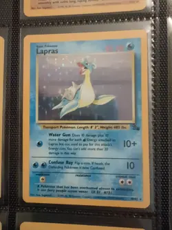 Pokemon TCG Fossil Set Lapras Holo NM - Image 1