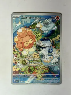 Castform Sunny Form Illustration Rare 195/191 Surging Sparks Pokemon TCG - Image 1