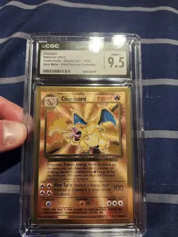 2021 Pokemon Charizard Celebrations - Ultra Premium Gold Metal 4/102 - CGC 9.5 - Image 4