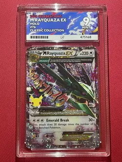 2021 Pokemon Celebrations M Rayquaza EX Holo 76/108 Classic Collection - Ace 9 - Image 1