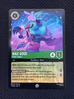 Max Goof Chart Topper 77/204 Fabled Legendary Disney Lorcana Non Foil - Image 1