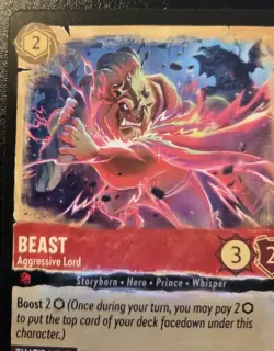 Beast - Aggressive Lord 113/204 Uncommon Whispers In The Well Disney Lorcana TCG - Image 2