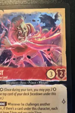 Beast - Aggressive Lord 113/204 Uncommon Whispers In The Well Disney Lorcana TCG - Image 3