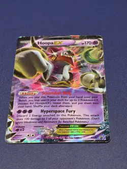 Pokemon TCG Hoopa-EX XY Black Star Promos Holo Card XY71 - Image 1