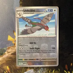 Unfezant (Black Bolt 73/86) Master Ball reverse holo rare Pokemon TCG card - Image 1
