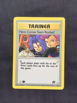 Pokemon Cards: Team Rocket 1st Edition Rare: Here Comes Team Rocket! 71/82 - Image 1