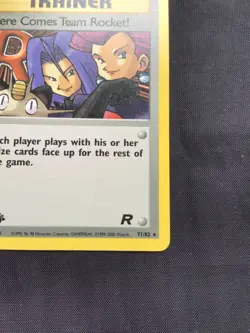 Pokemon Cards: Team Rocket 1st Edition Rare: Here Comes Team Rocket! 71/82 - Image 4