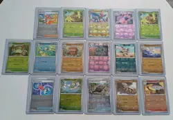 Pokemon TCG - 16 Black Bolt/White Flare Pokeball Reverse Holo Cards Bundle - N/M - Image 1