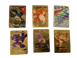 Pokemon Cards Gold and SIlver Rare Cards 6 pack - Image 1