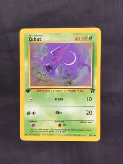 Pokemon Cards: Team Rocket 1st Edition Common: Zubat 70/82 - Image 1